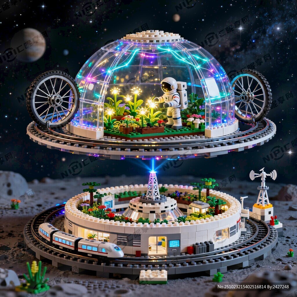 本作品将构想了一个悬浮在宇宙中