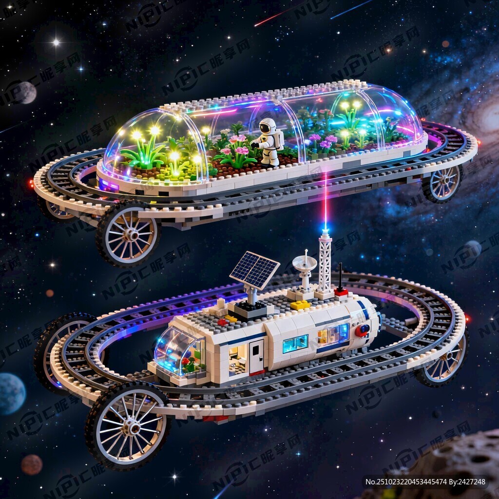 本作品将构想了一个悬浮在宇宙中