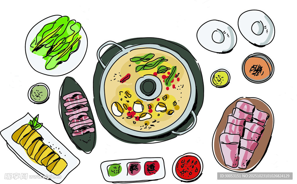 丰盛火锅食材大集合