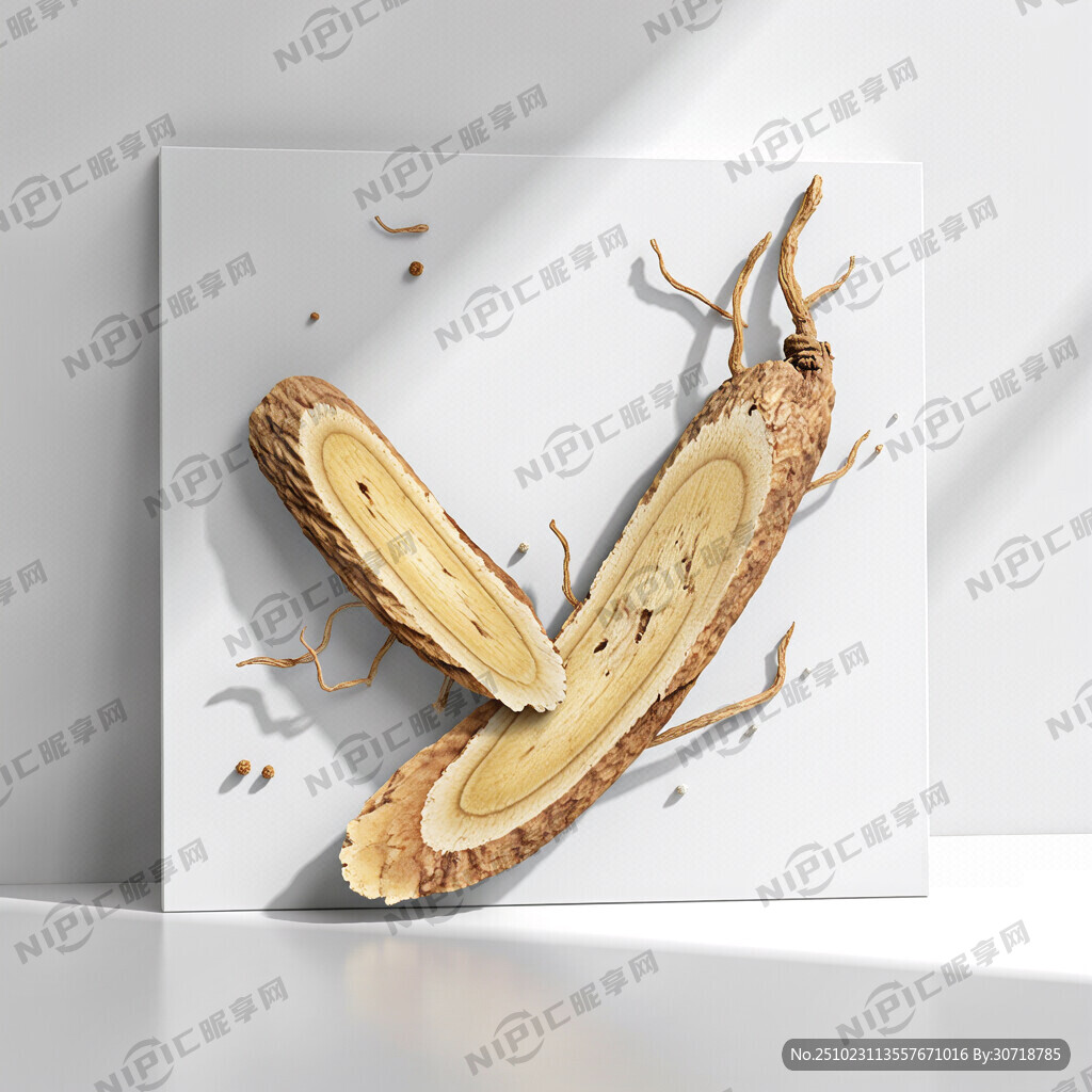 黄芪手绘