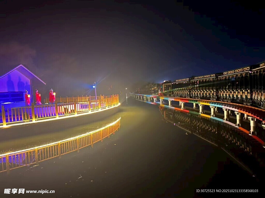 额济纳夜景