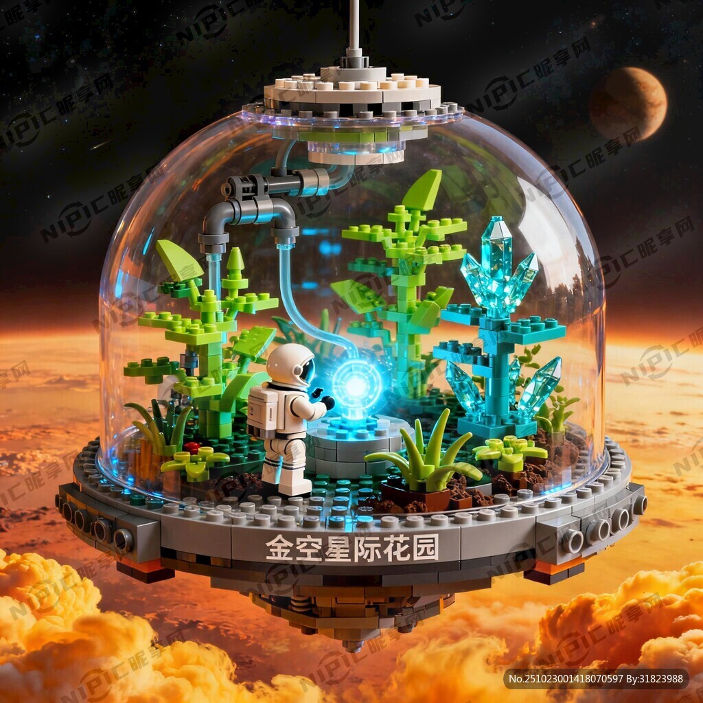 这座乐高模型展现悬浮于金星大气
