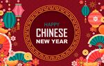中国新年装饰喜庆画面