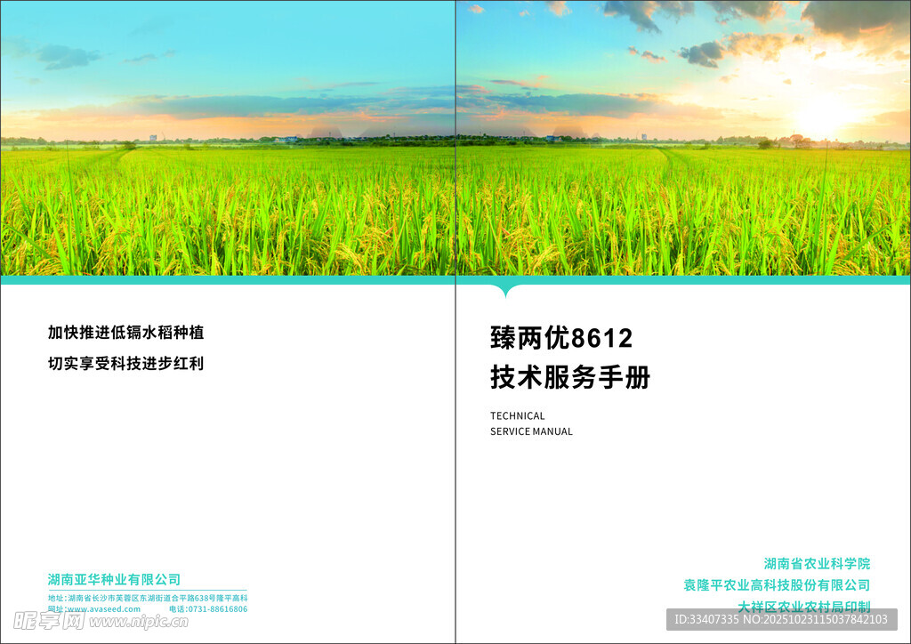 清新草地风景画册封面