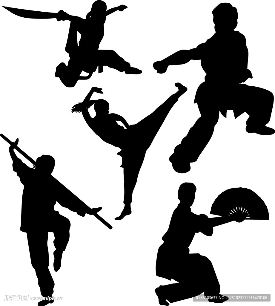 武术动作剪影