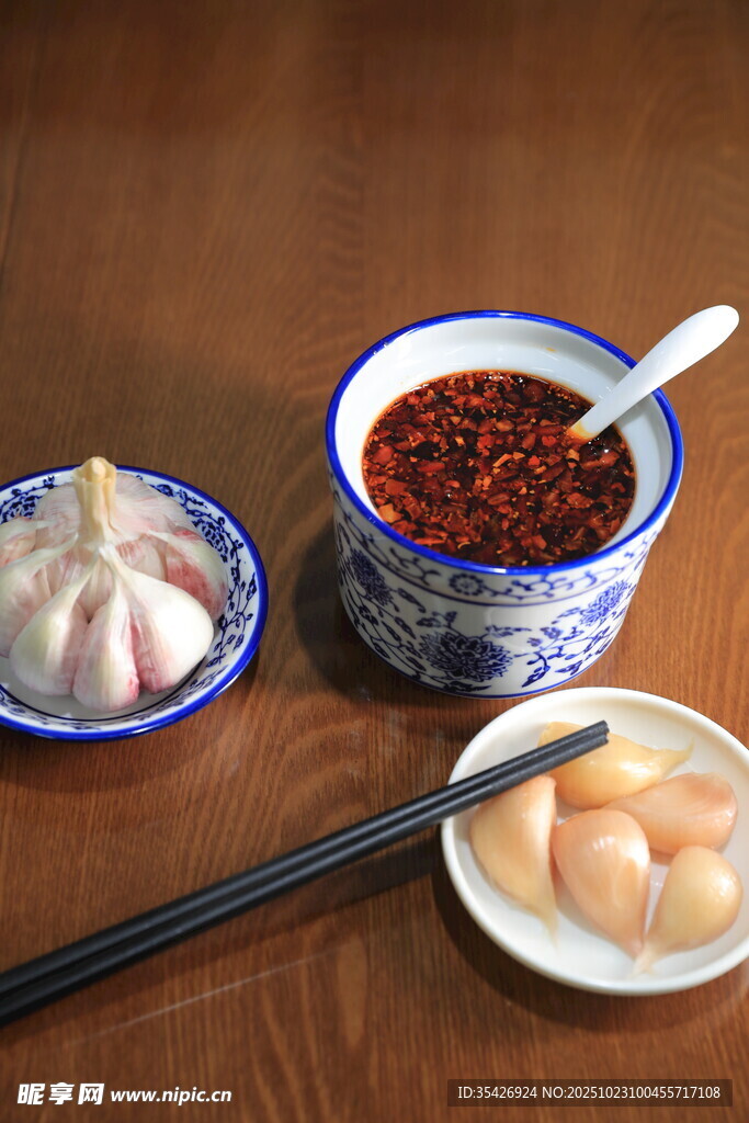 美味蘸料与食材组合