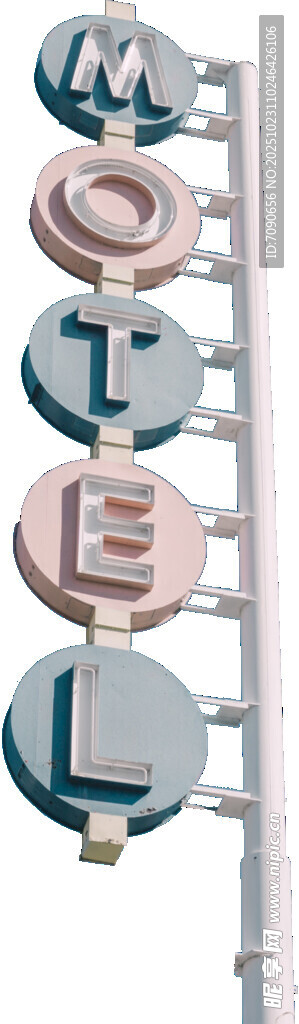 复古金属字母标识