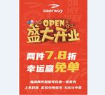 德尔惠新店开业海报