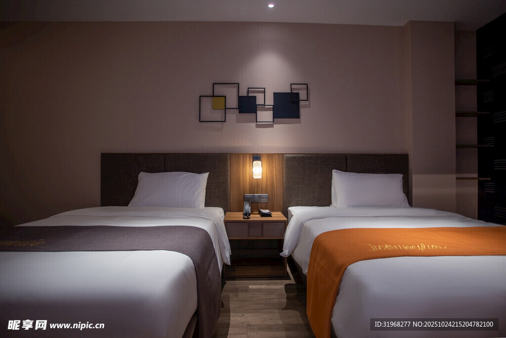 温馨双人客房内景展示