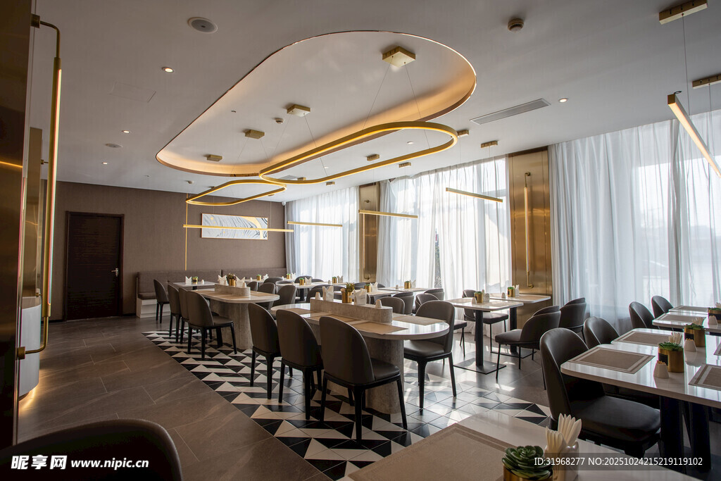 现代风格餐厅室内优雅场景