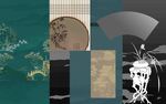 多样艺术元素拼贴展示
