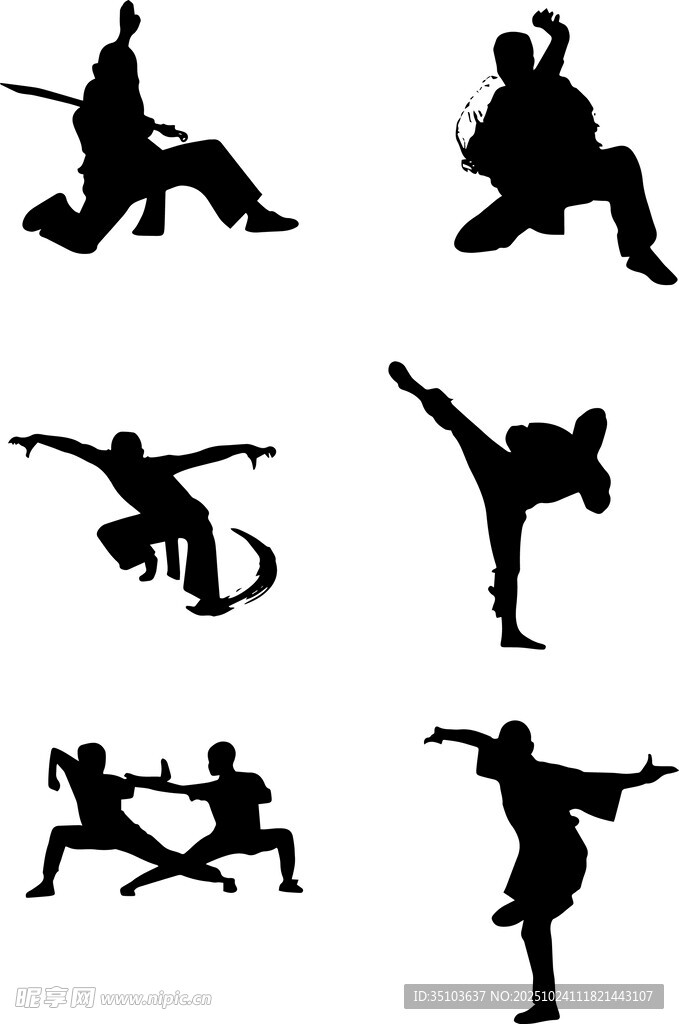 武术动作剪影