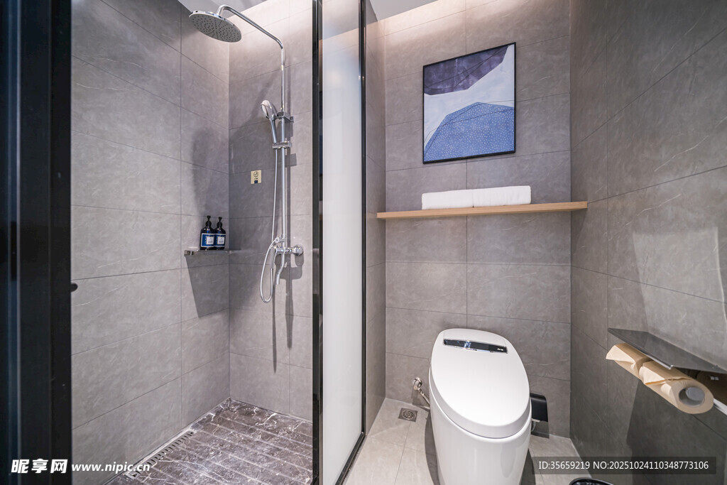 现代简约风卫生间一角