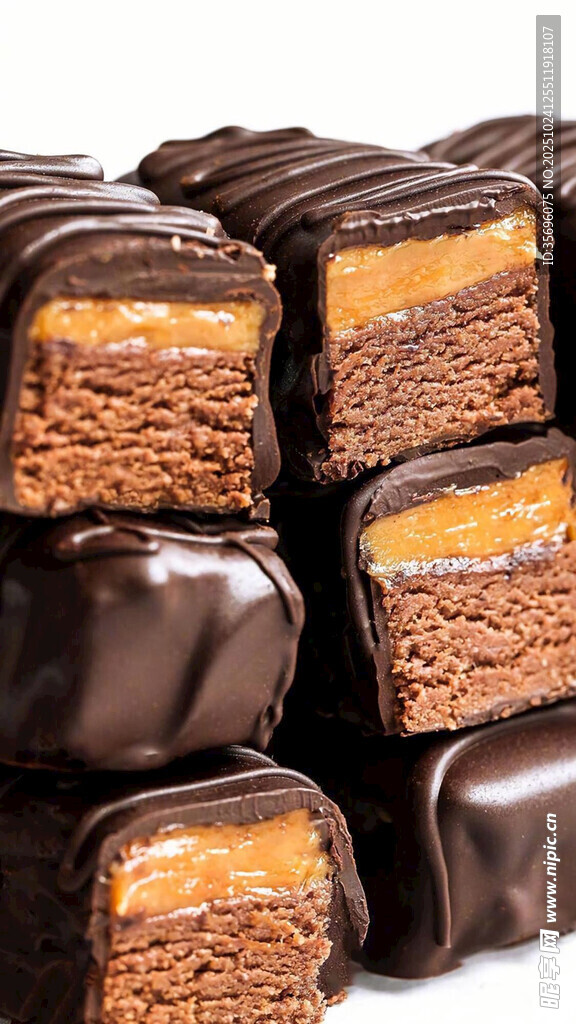 美味巧克力夹心甜点