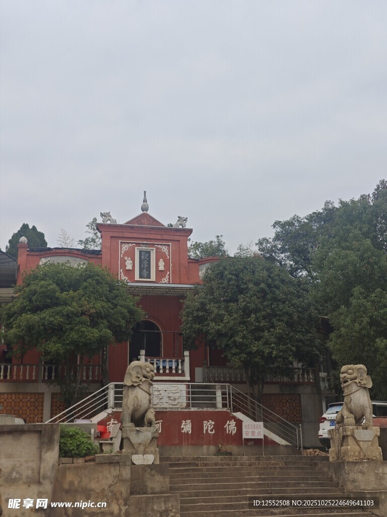 中式古建筑庙宇景观