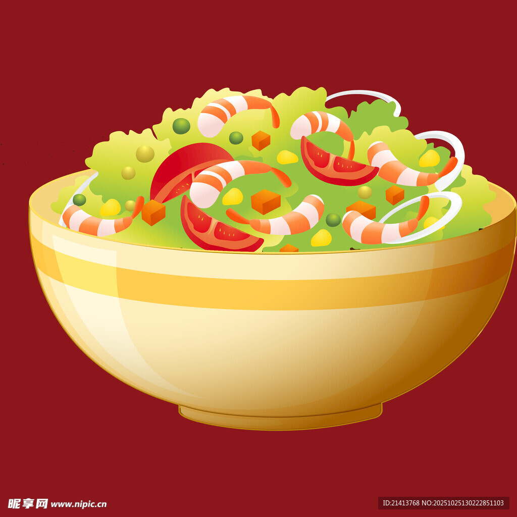 美味蔬菜沙拉碗