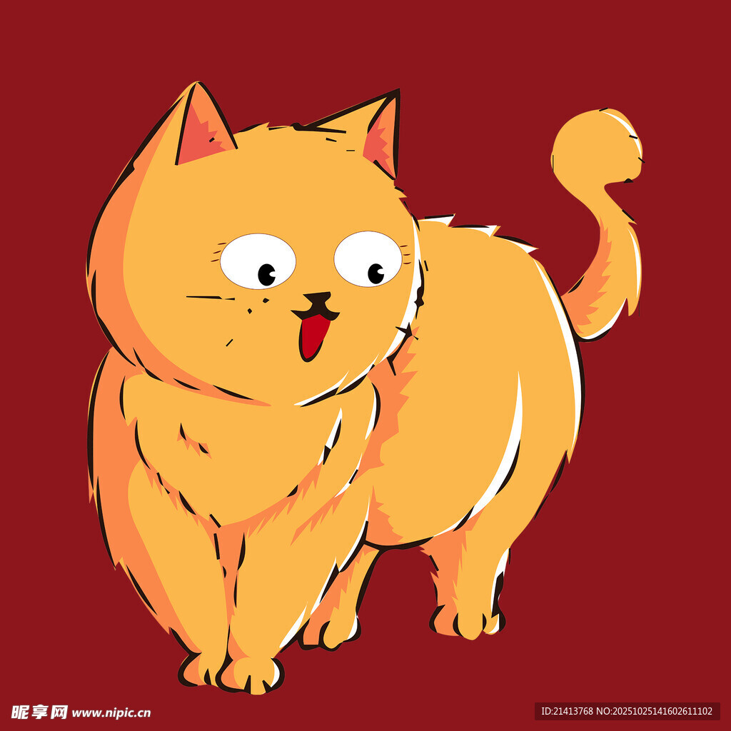 可爱橘猫俏皮模样