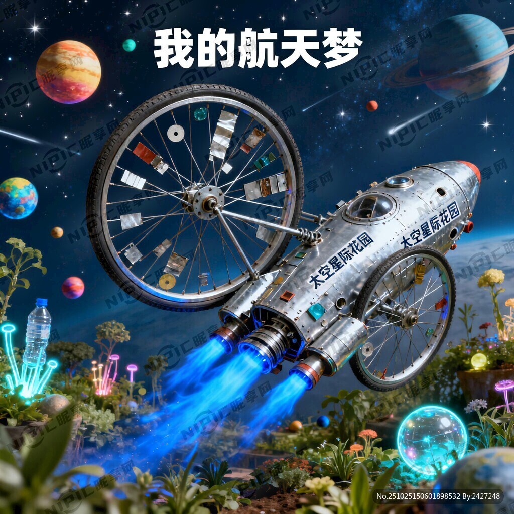 参加以“我的航天梦”为主题的比