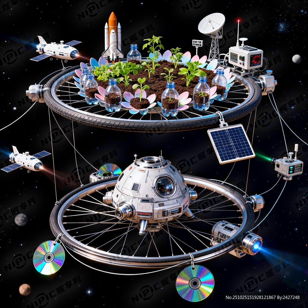 “太空星际花园”方案：取两个自