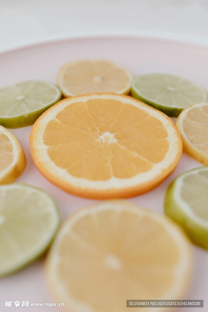 橙柠切片摆盘