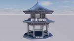 中式双层凉亭3D模型