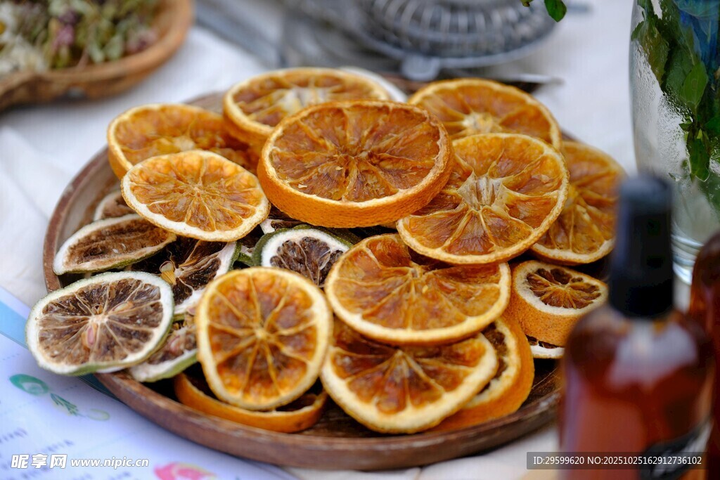 干橙片摆盘展示