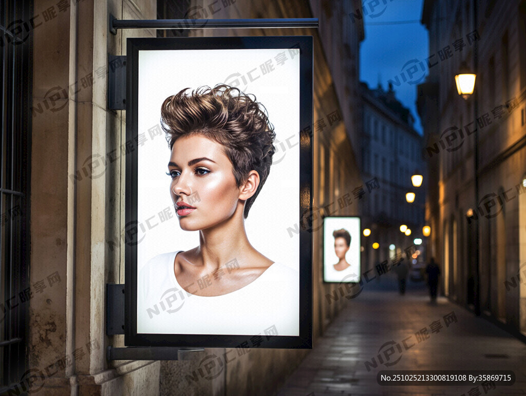 美发店宣传灯箱