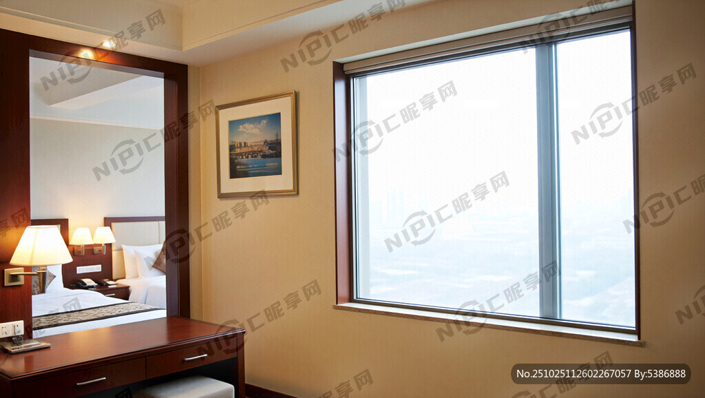 宾馆一面墙的宣传画 画面填内容