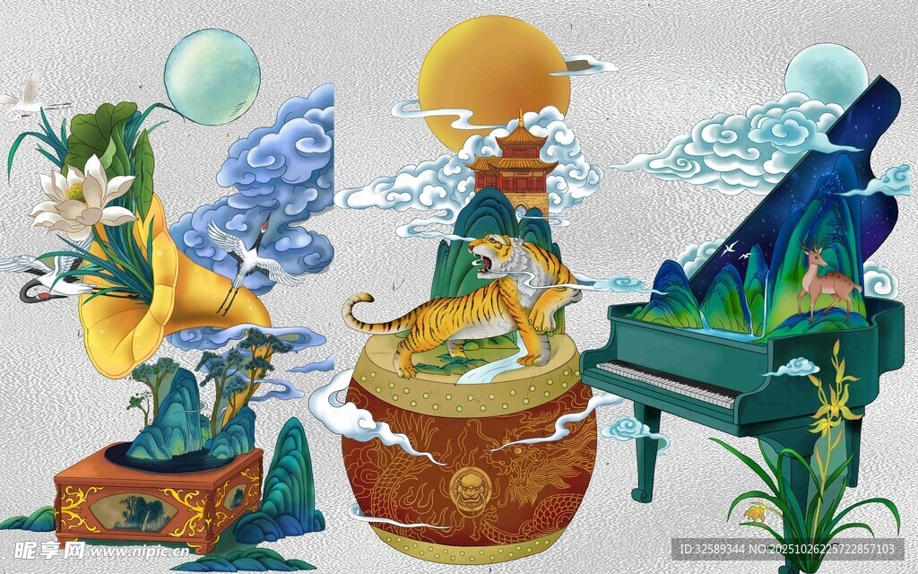 传统神话元素艺术摆件