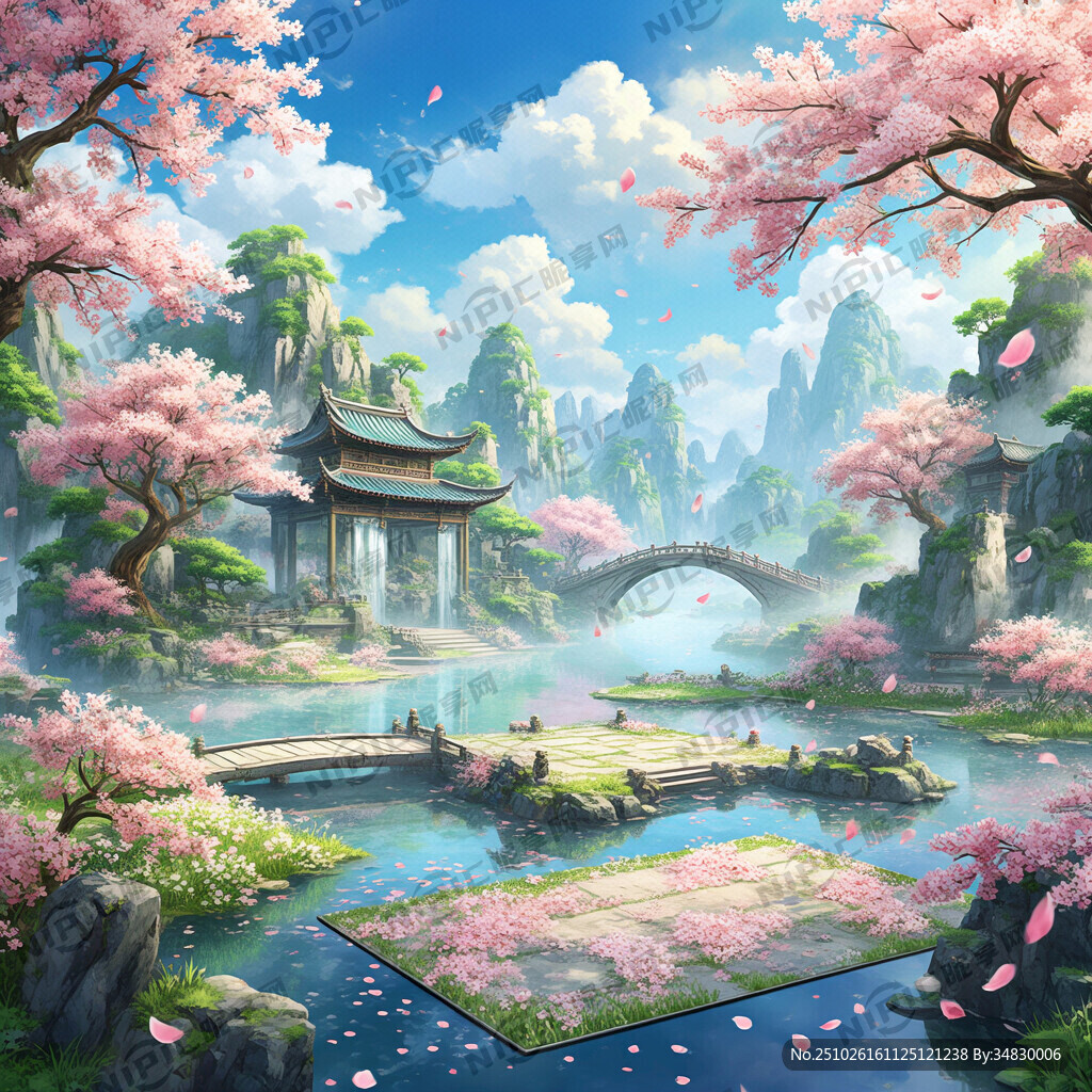 游戏梦幻唯美新中式风景 超高清