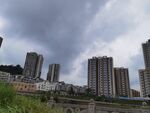 城市高楼与天空景观