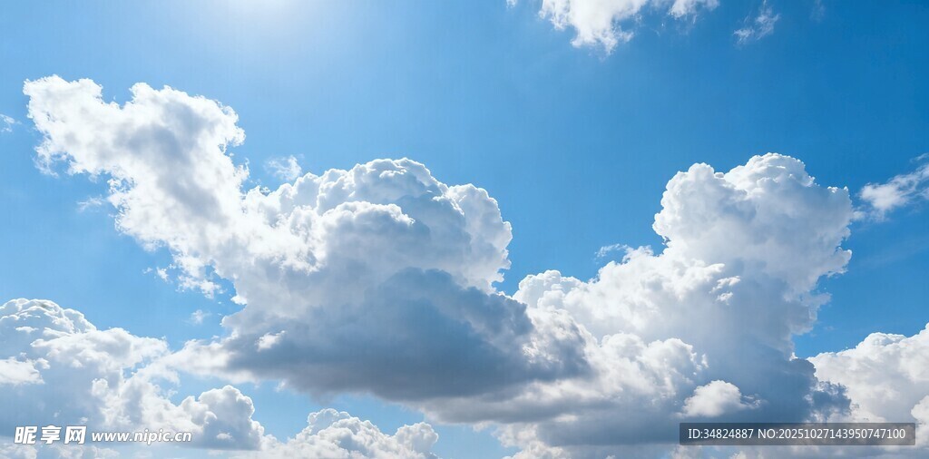 蓝天白云美景