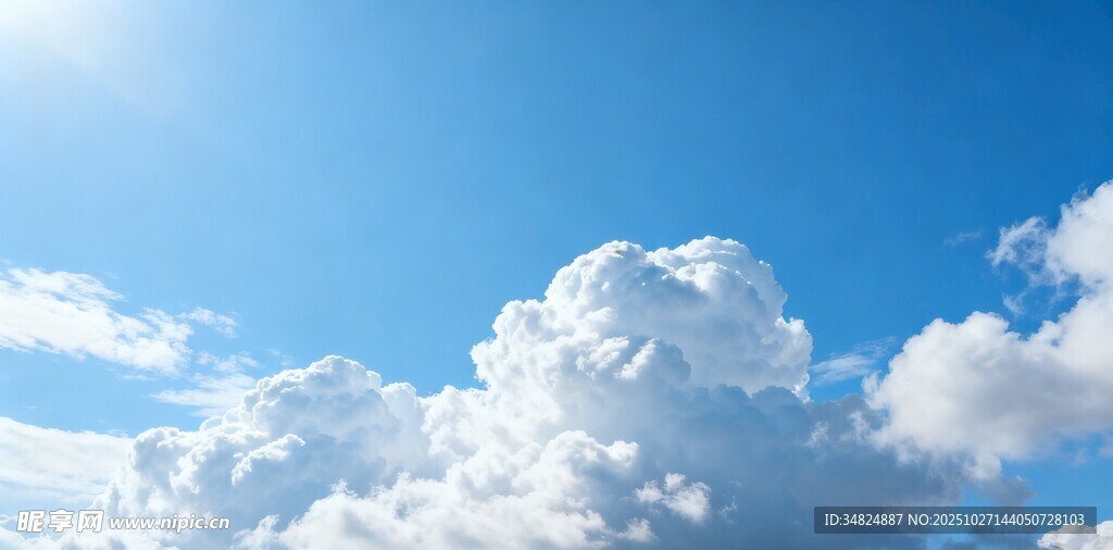 蓝天白云美景