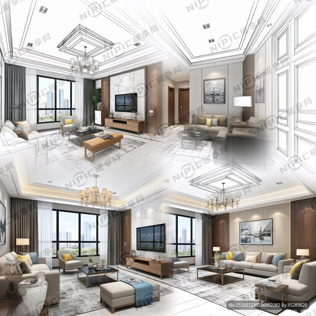 对一套普通居室 两室一厅 表现