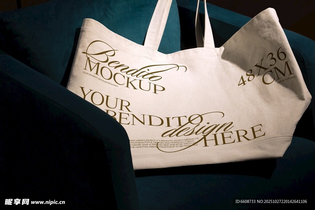 时尚印花手提帆布包