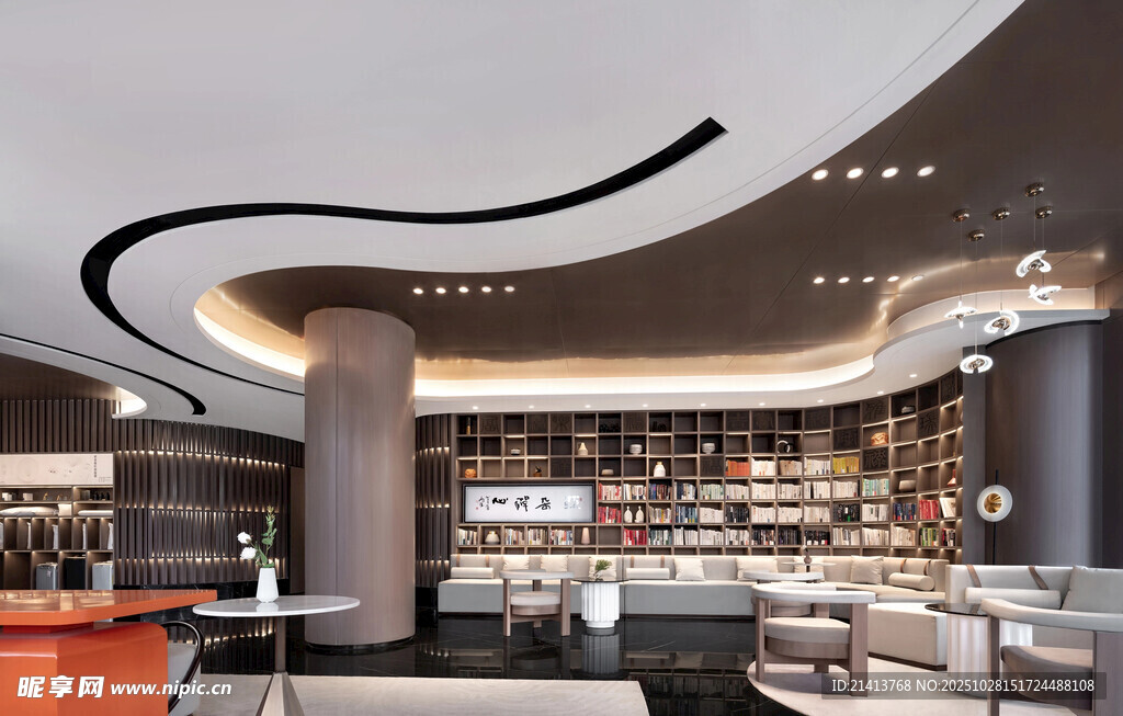 现代时尚的室内休闲空间