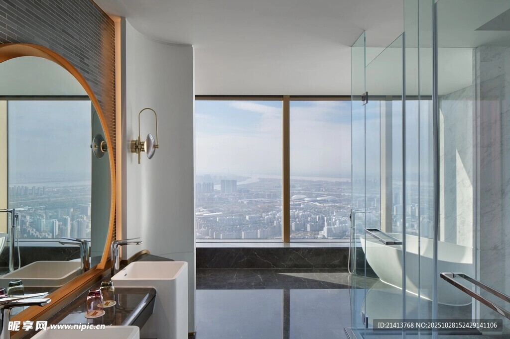 现代简约风豪华浴室景观