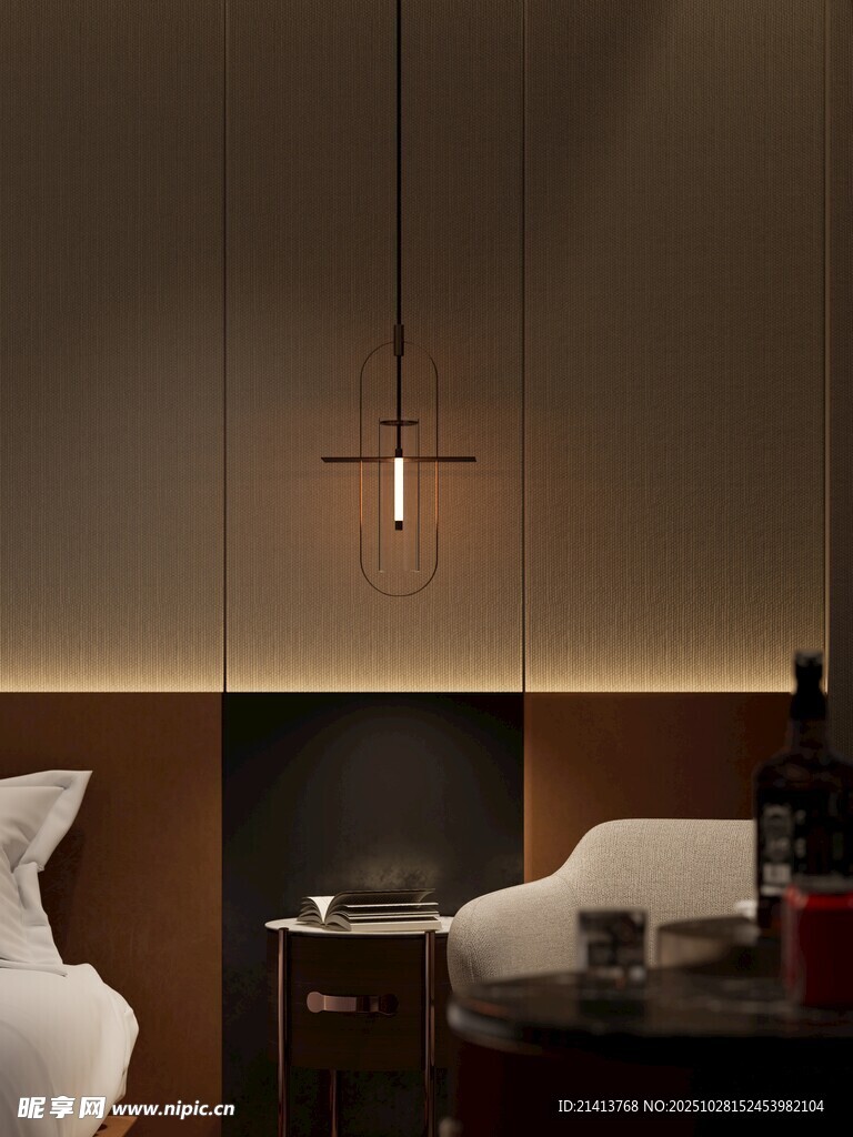 温馨静谧的现代卧室空间