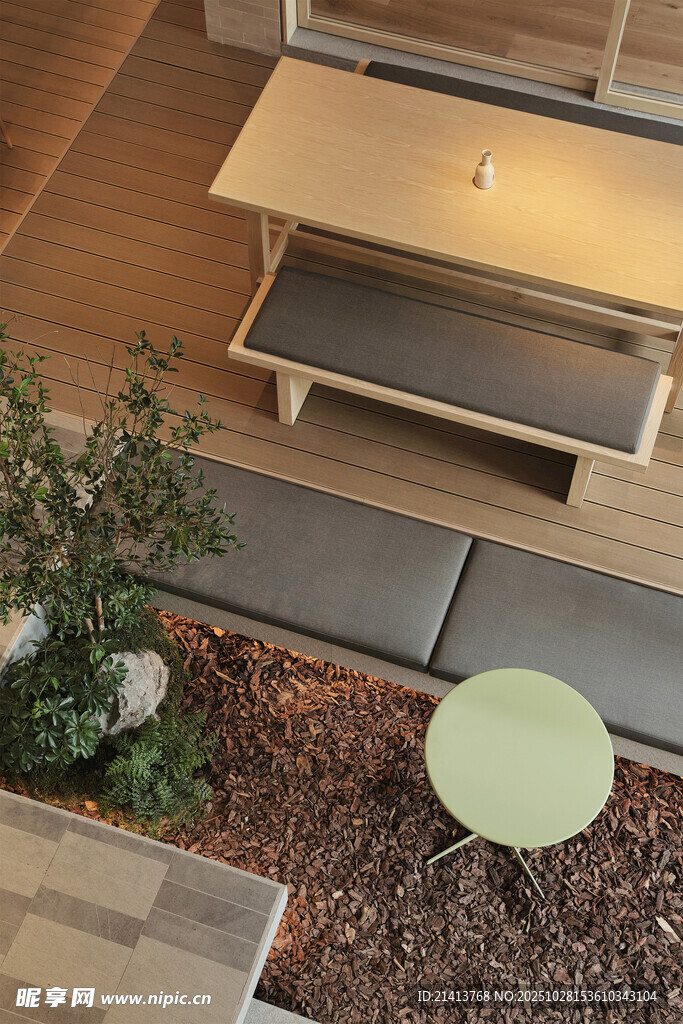 现代简约风庭院一角