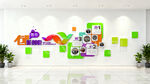 多彩卡通墙饰装点空间