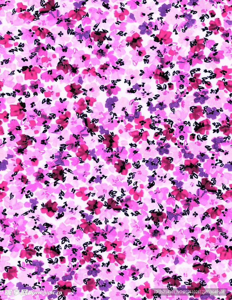 粉色碎花图案背景