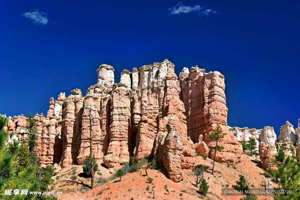布莱斯峡谷壮丽岩石景观