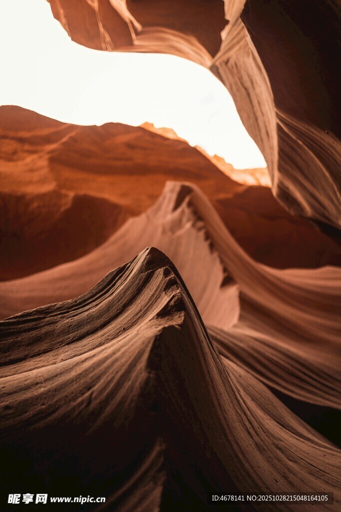 羚羊峡谷独特砂岩景观