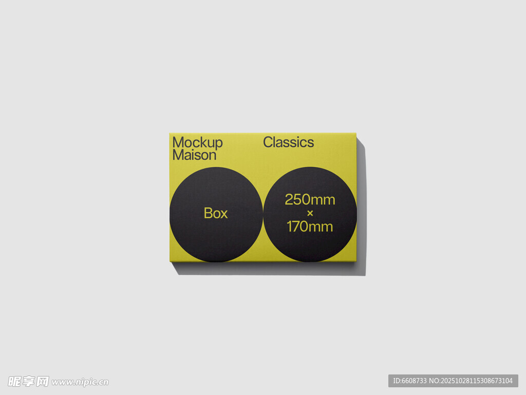 黄色包装的圆形磁吸扣