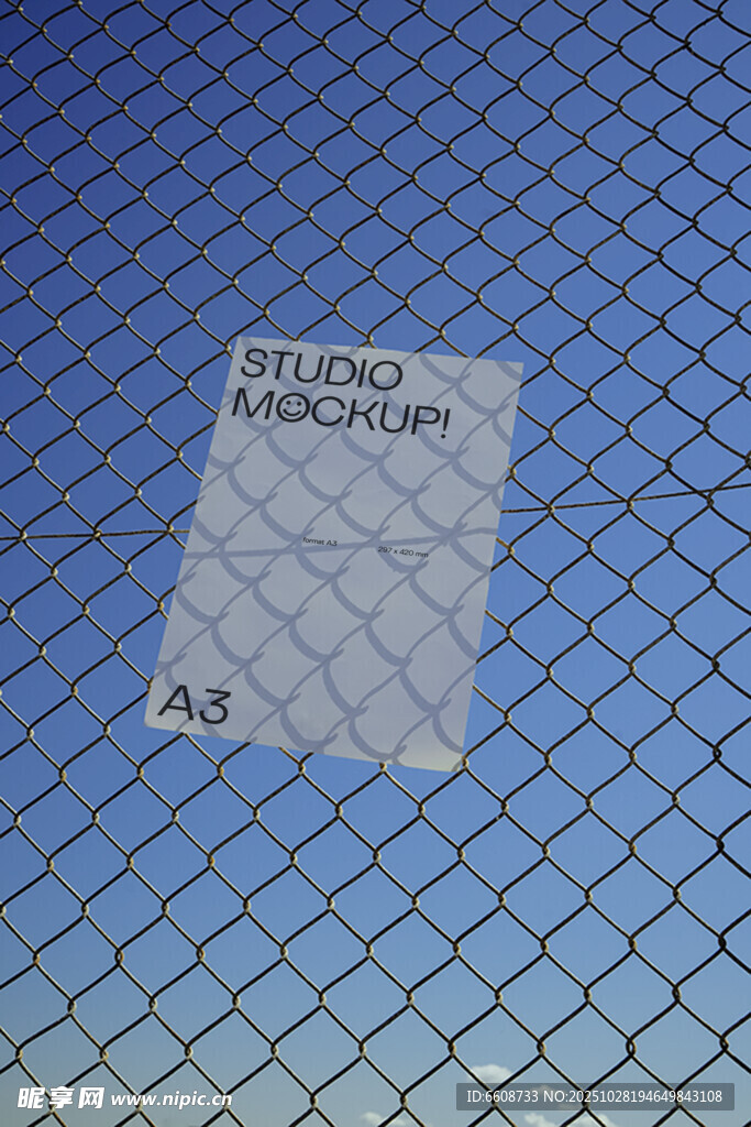 金属网格上的透明标签