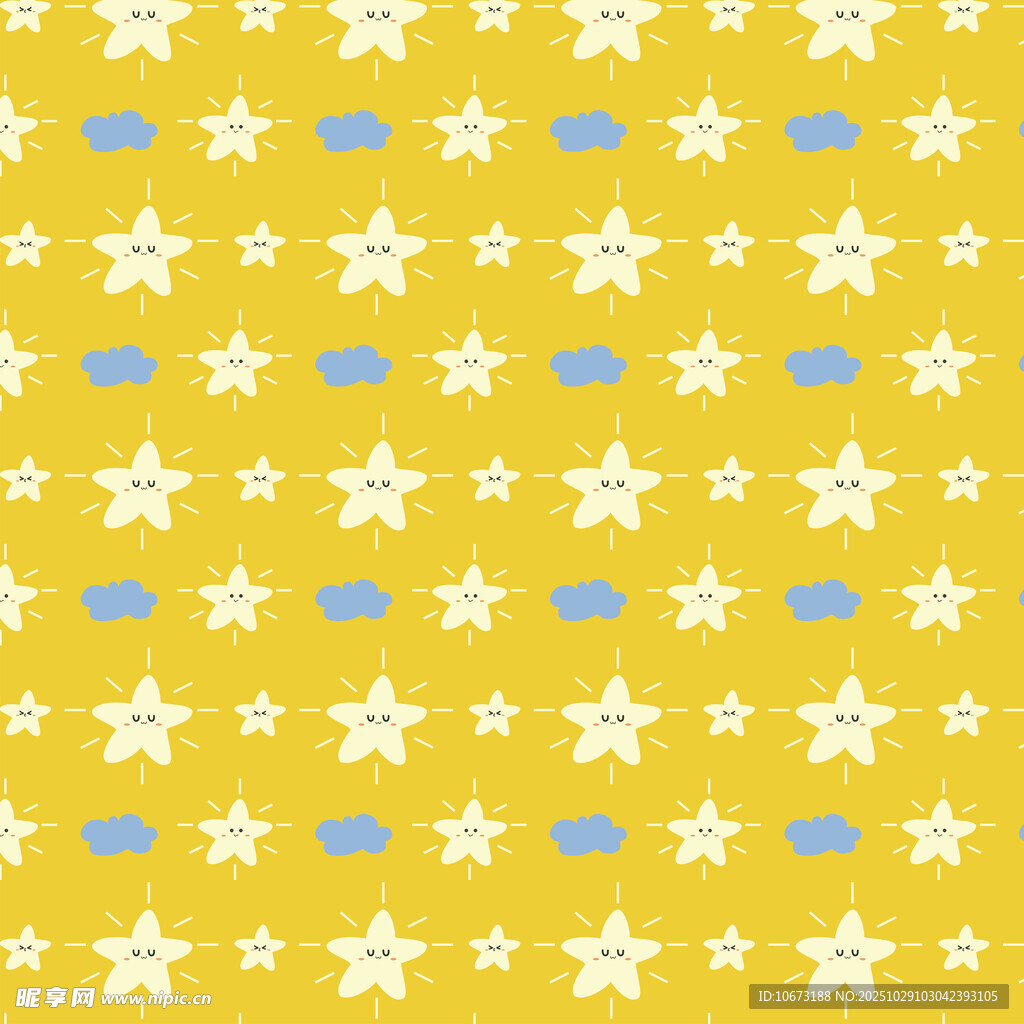 黄色背景星星图案纹理