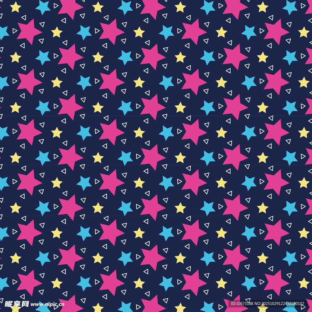 星星图案的多彩背景