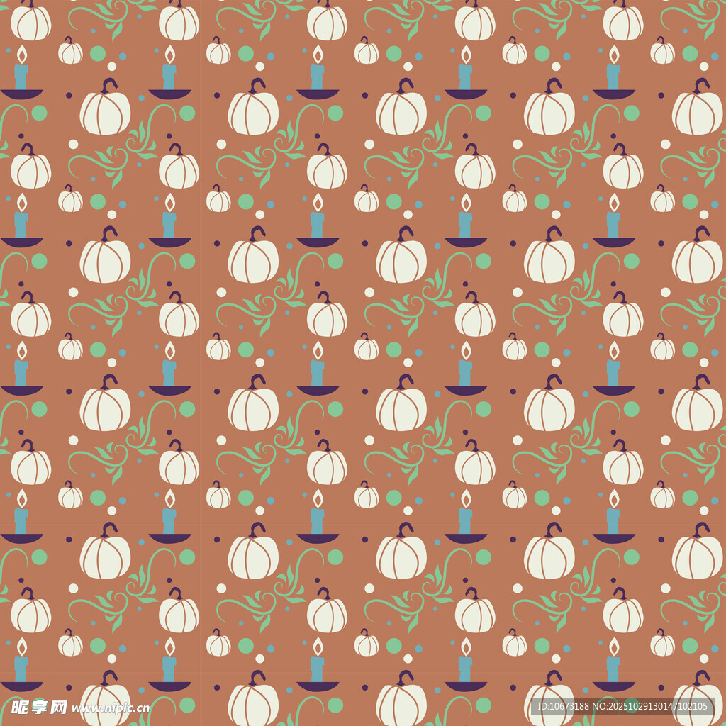 南瓜图案背景纹理
