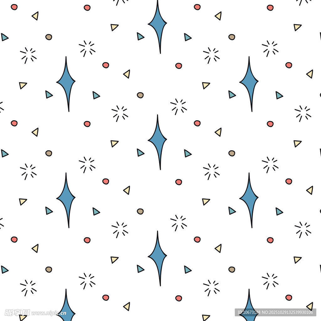 几何图案无缝背景图