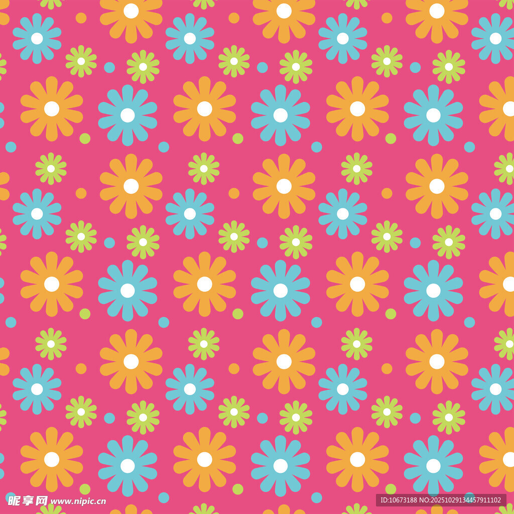 多彩花卉图案背景